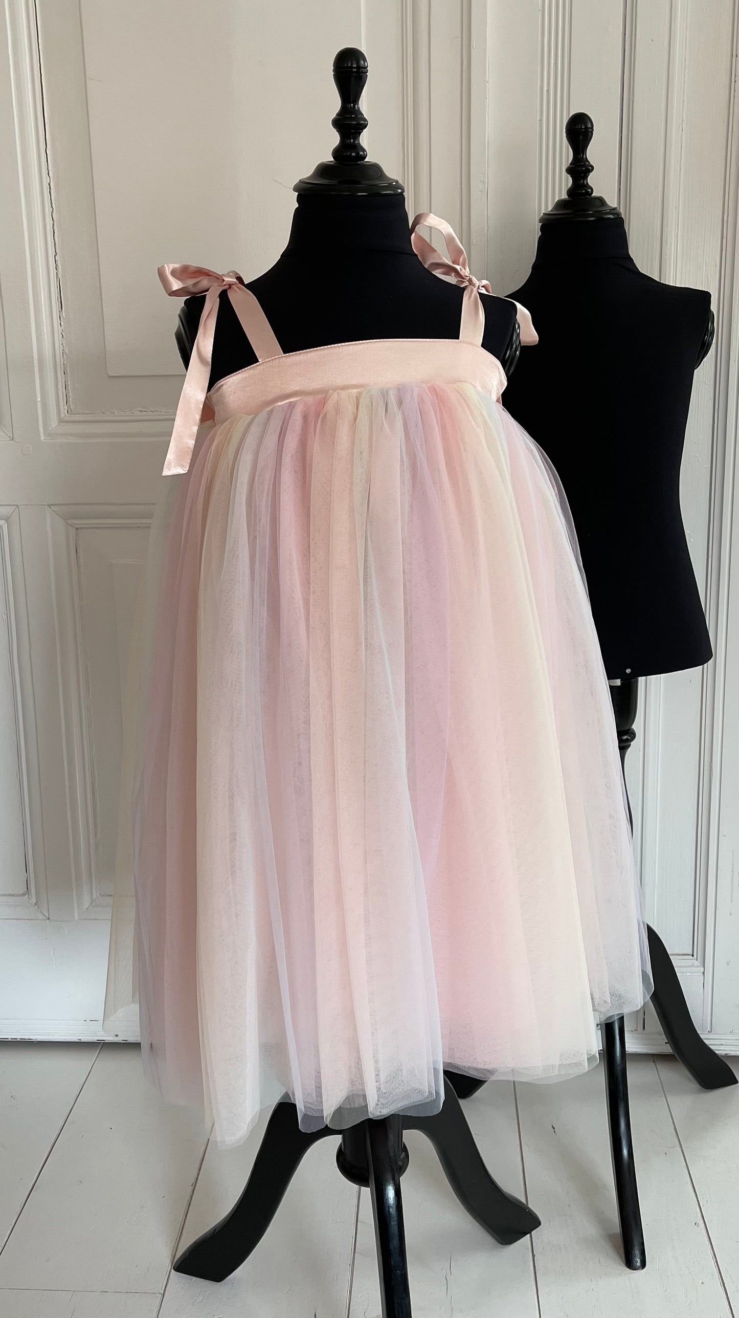 DOLLY® UNICORN RAINBOW PASTELS 🦄 🌈   2-CUTE TULLE TUTU DRESS rainbow