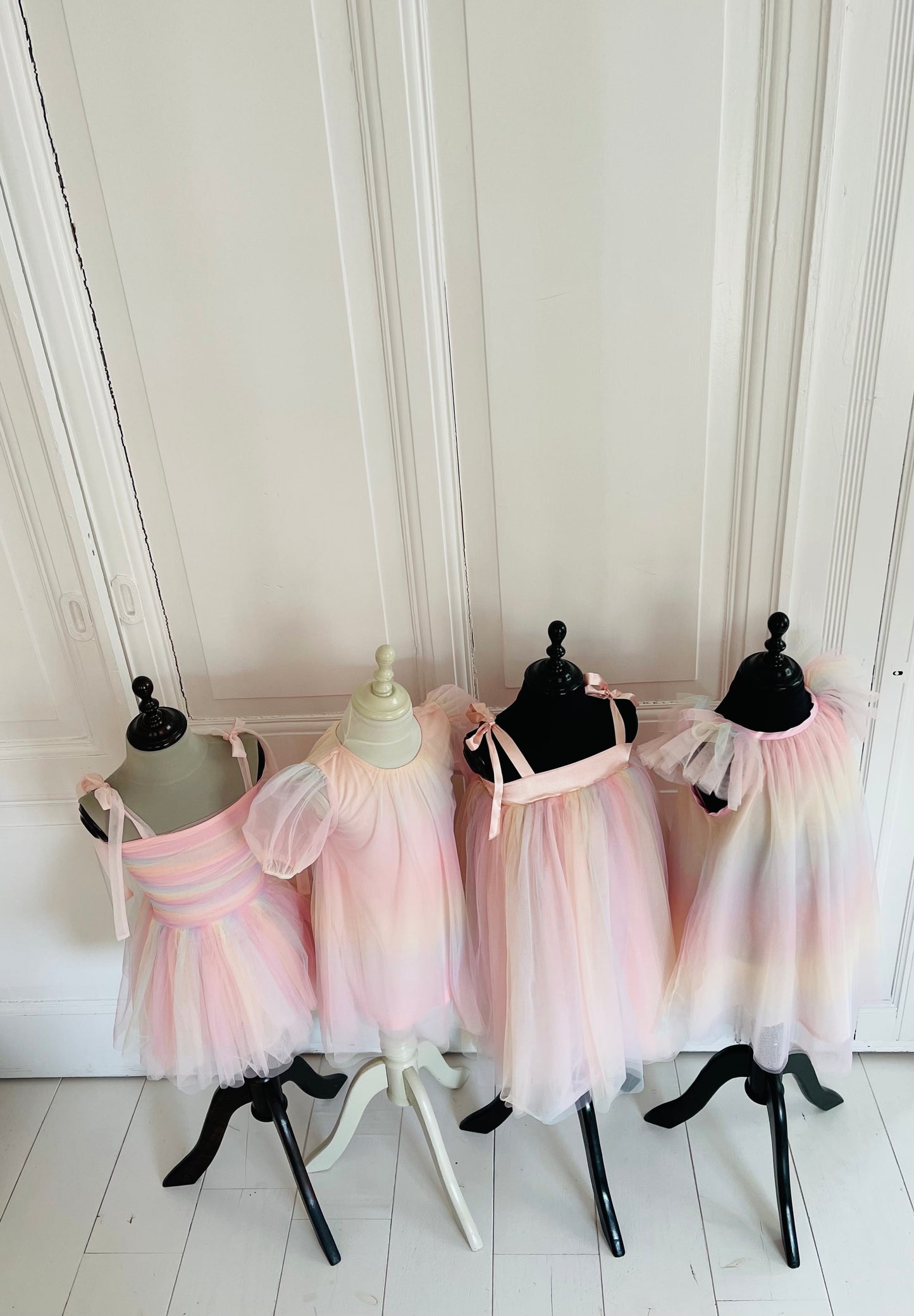 DOLLY® UNICORNIO ARCOIRIS PASTELS 🦄 🌈 VESTIDO DE HADA DE TUL arcoíris