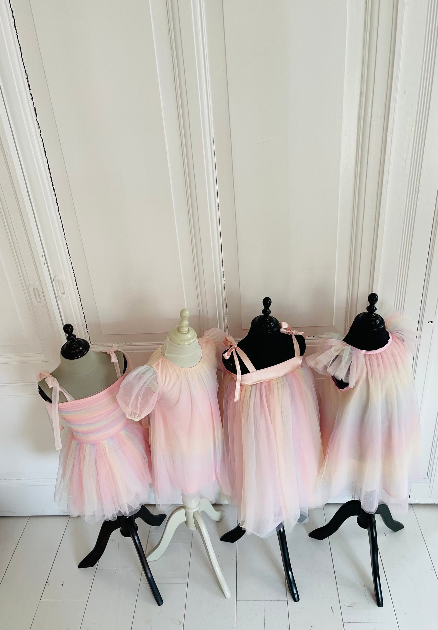 DOLLY® UNICORN RAINBOW PASTELS 🦄 🌈   2-CUTE TULLE TUTU DRESS rainbow