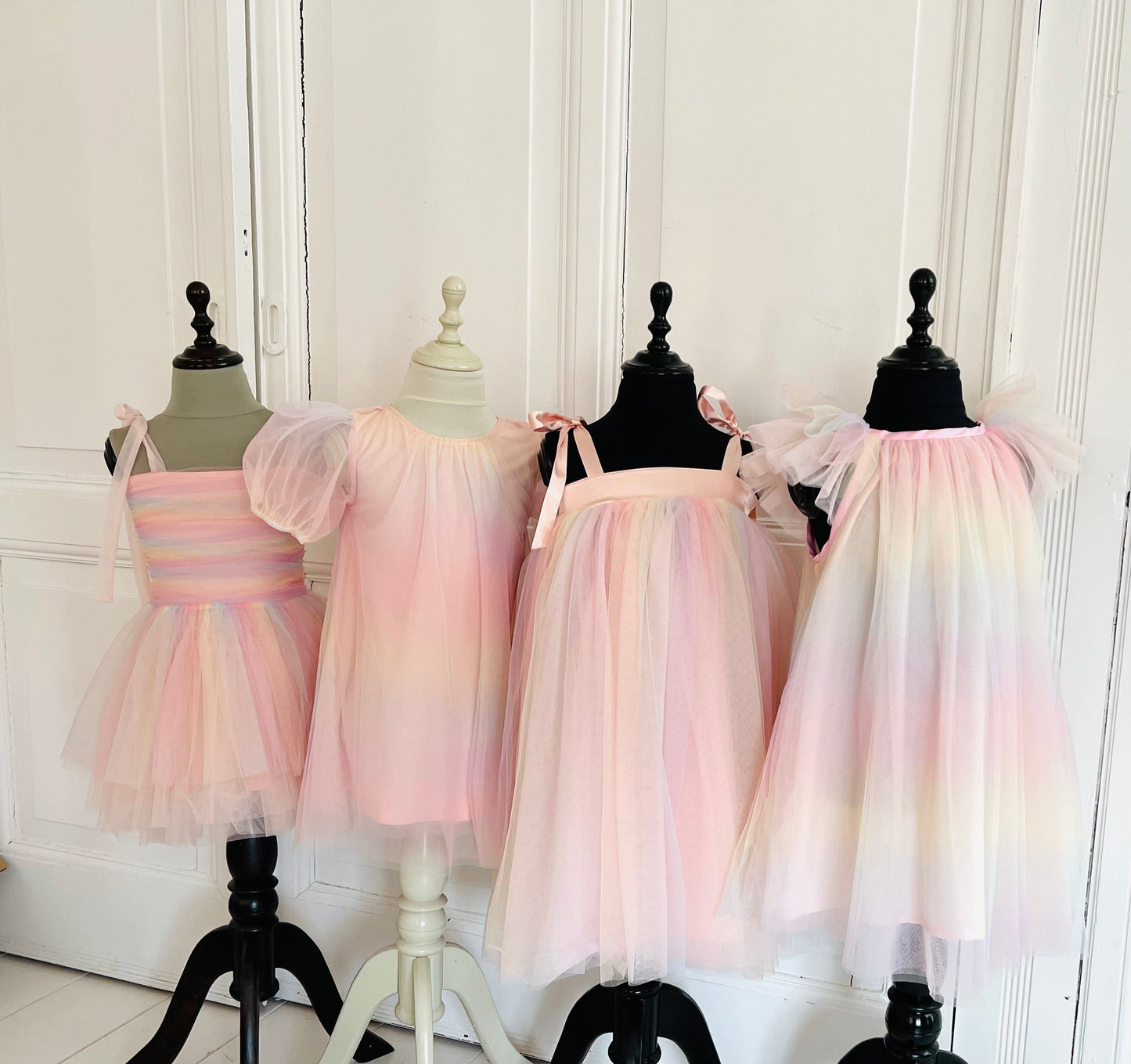 DOLLY® UNICORN RAINBOW PASTELS 🦄 🌈 PUFF TULLE DRESS rainbow