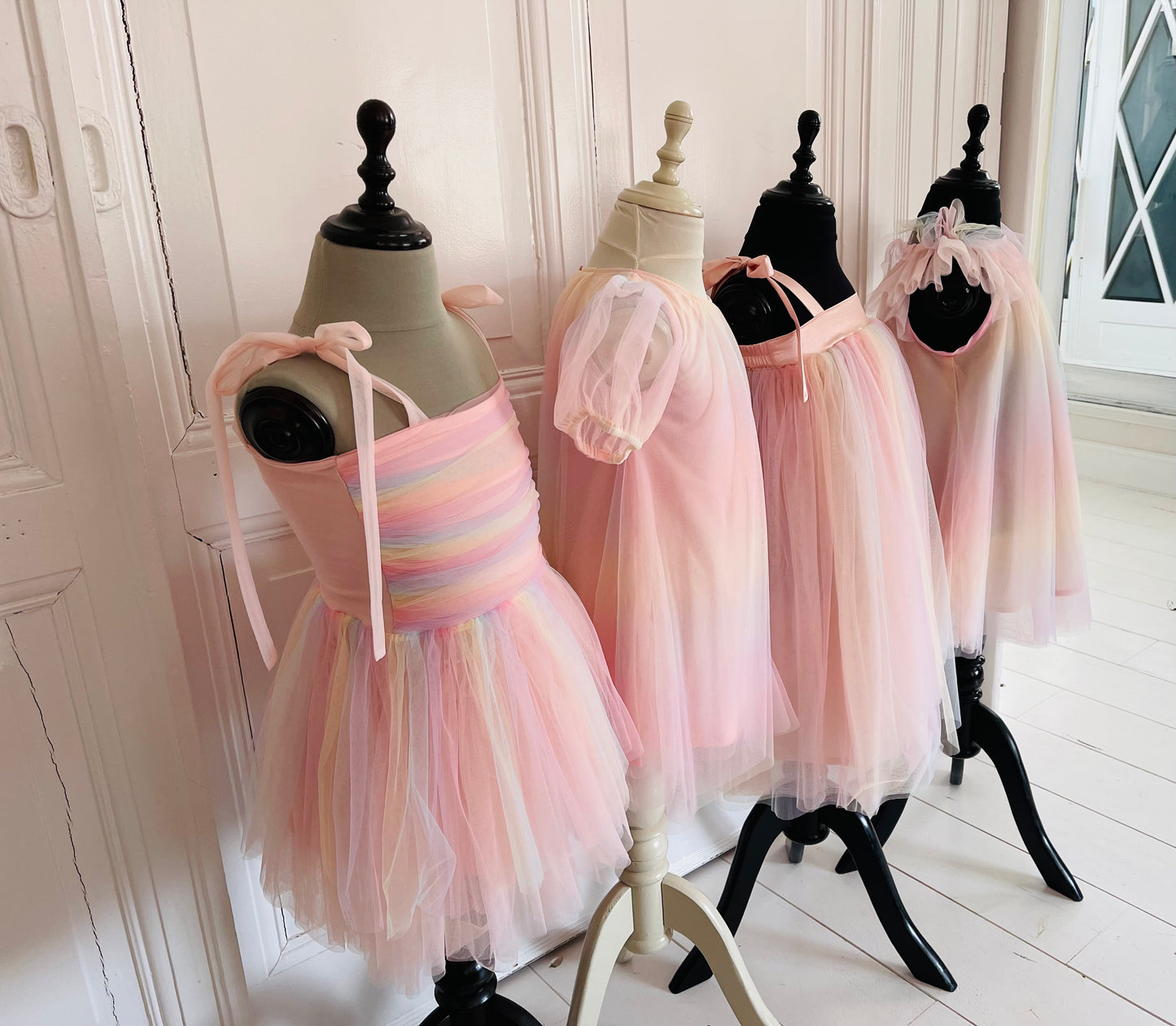 DOLLY® UNICORNIO ARCOIRIS PASTELS 🦄 🌈 VESTIDO DE HADA DE TUL arcoíris
