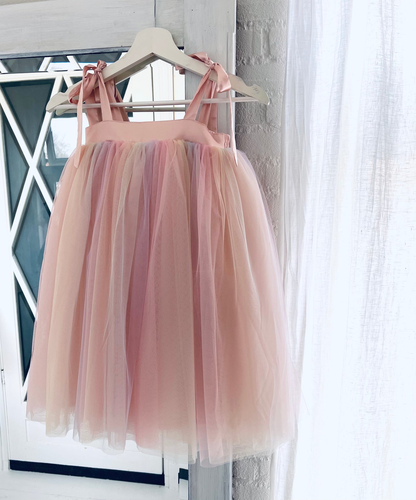 DOLLY® UNICORN RAINBOW PASTELS 🦄 🌈   2-CUTE TULLE TUTU DRESS rainbow