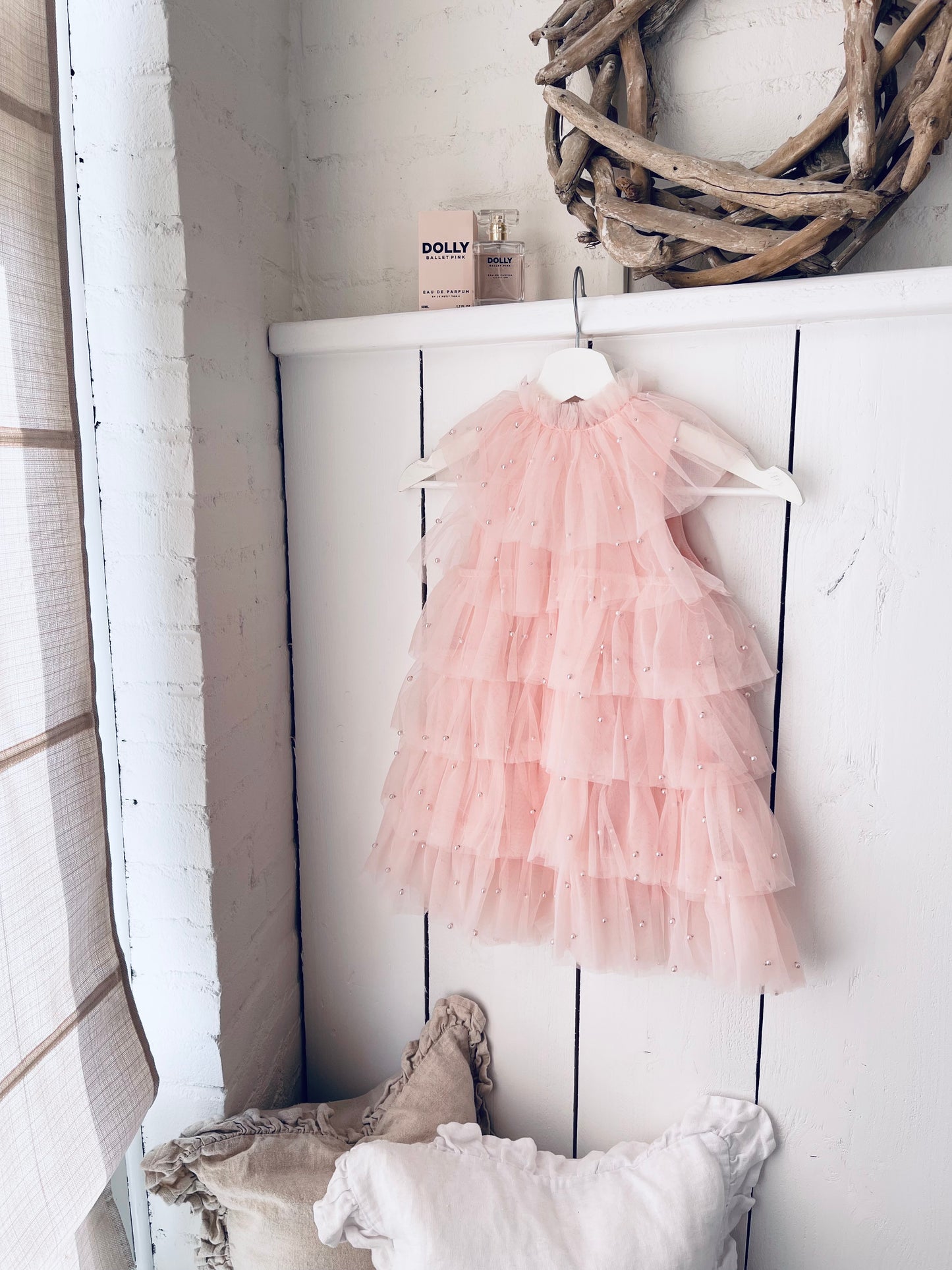 DOLLY® PEARL TUTULLY TIERED TULLE TUTU DRESS dollypink  ⚪