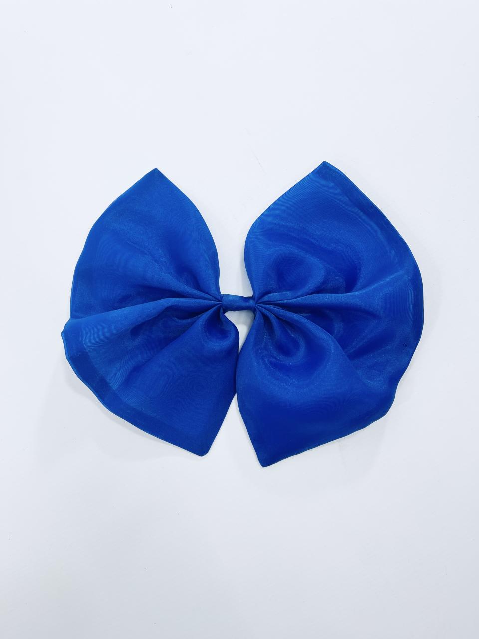 DOLLY BIG ORGANZA HAIR BOW royal blue