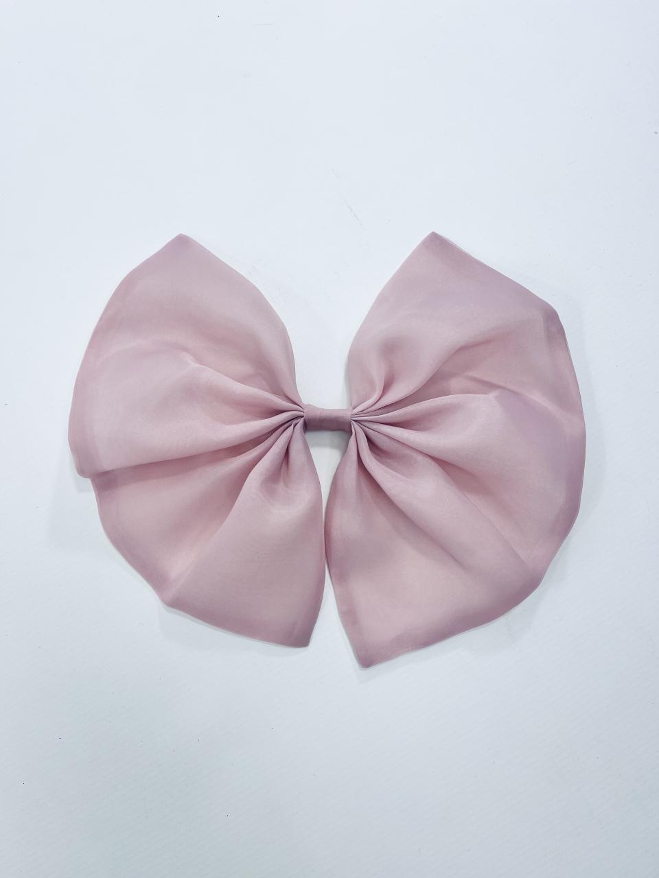 DOLLY BIG ORGANZA HAIR BOW dusty pink