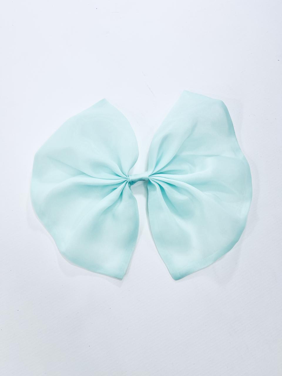 DOLLY BIG ORGANZA HAIR BOW tiffany