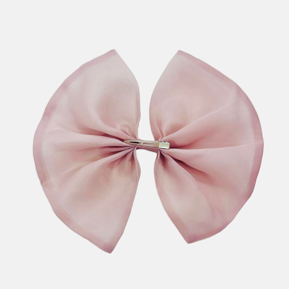 DOLLY BIG ORGANZA HAIR BOW mauve