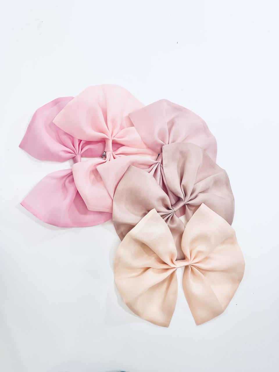DOLLY BIG ORGANZA HAIR BOW mauve