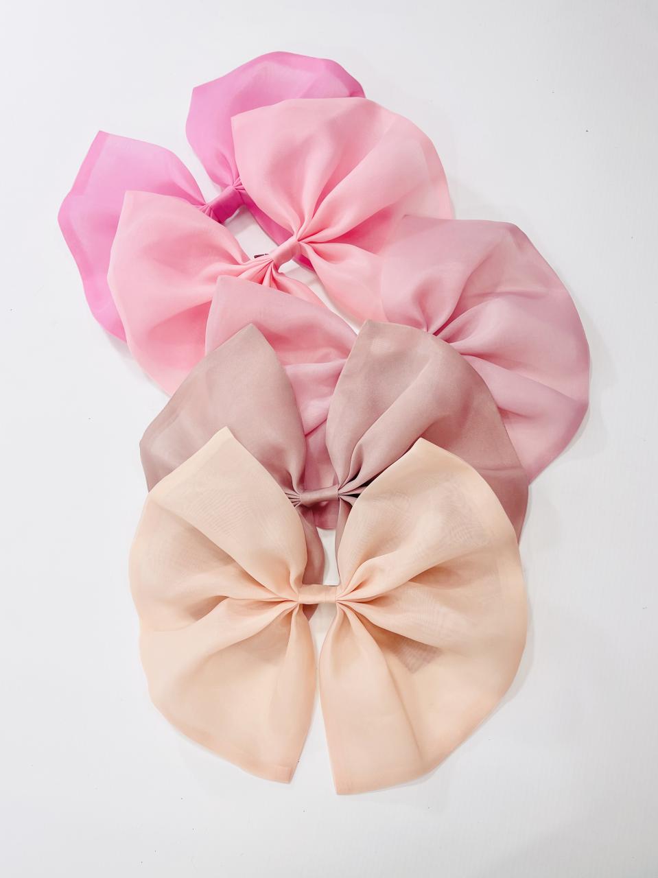 DOLLY BIG ORGANZA HAIR BOW ballet slipper pink