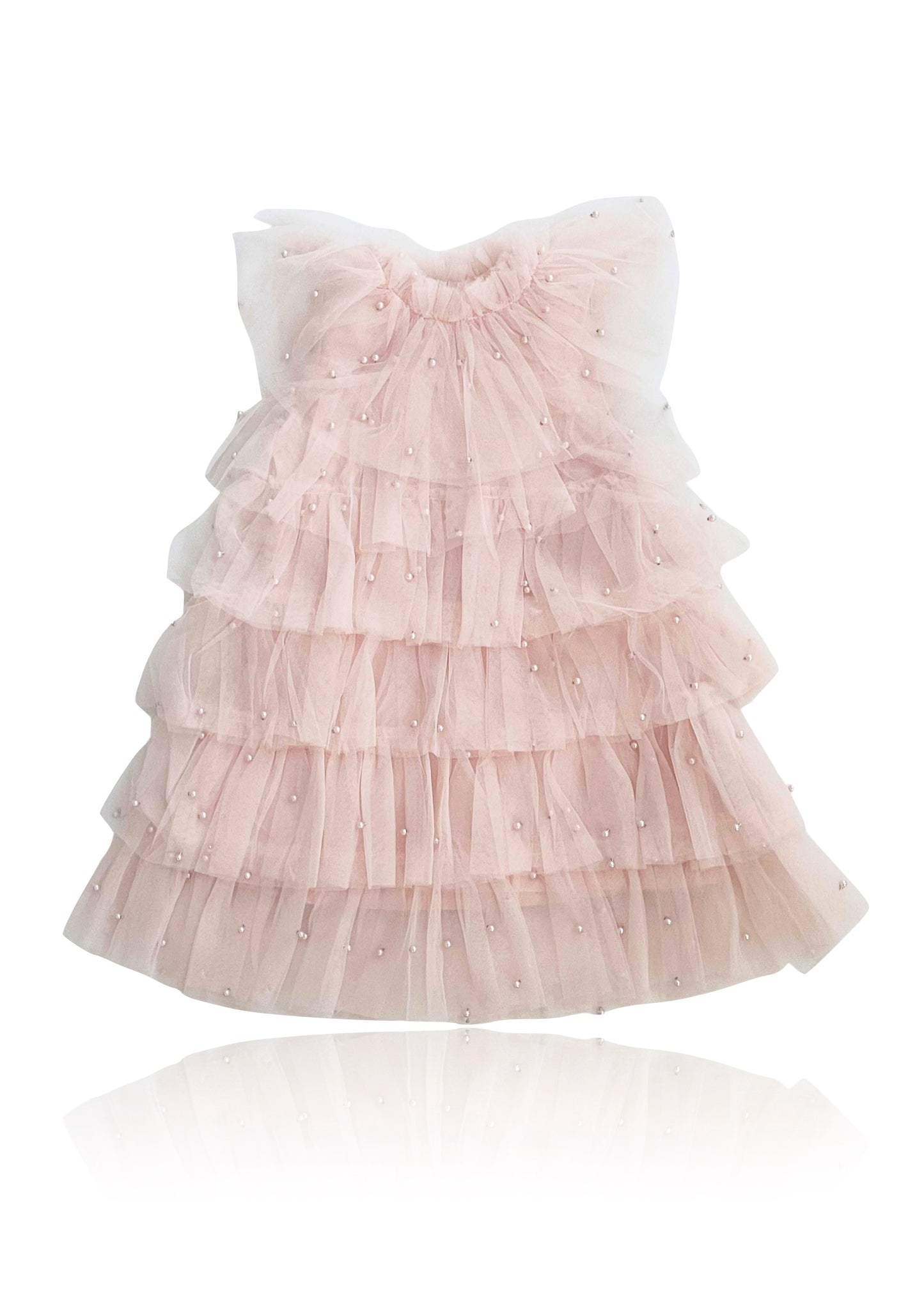 DOLLY® PEARL TUTULLY TIERED TULLE TUTU DRESS dollypink  ⚪