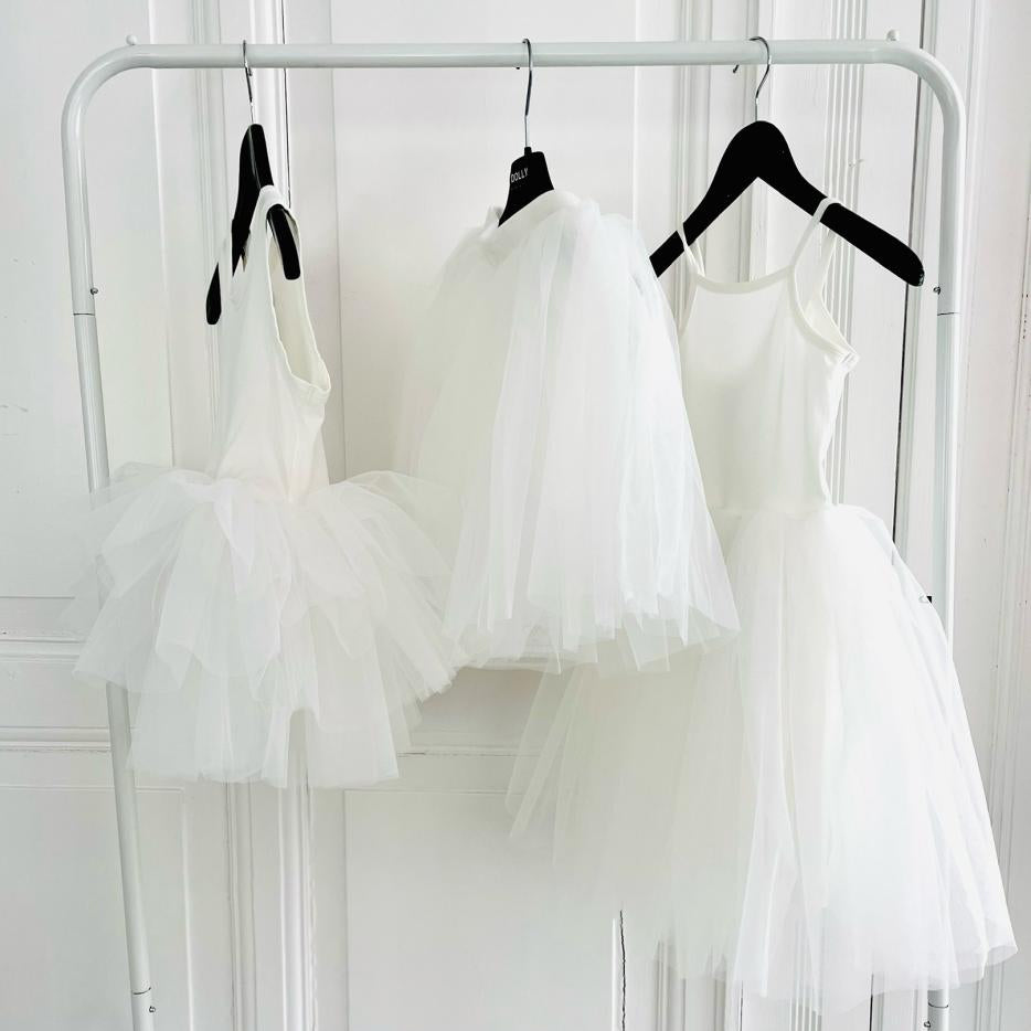 DOLLY CLASSIC TUTU WITH VELVET WAIST white