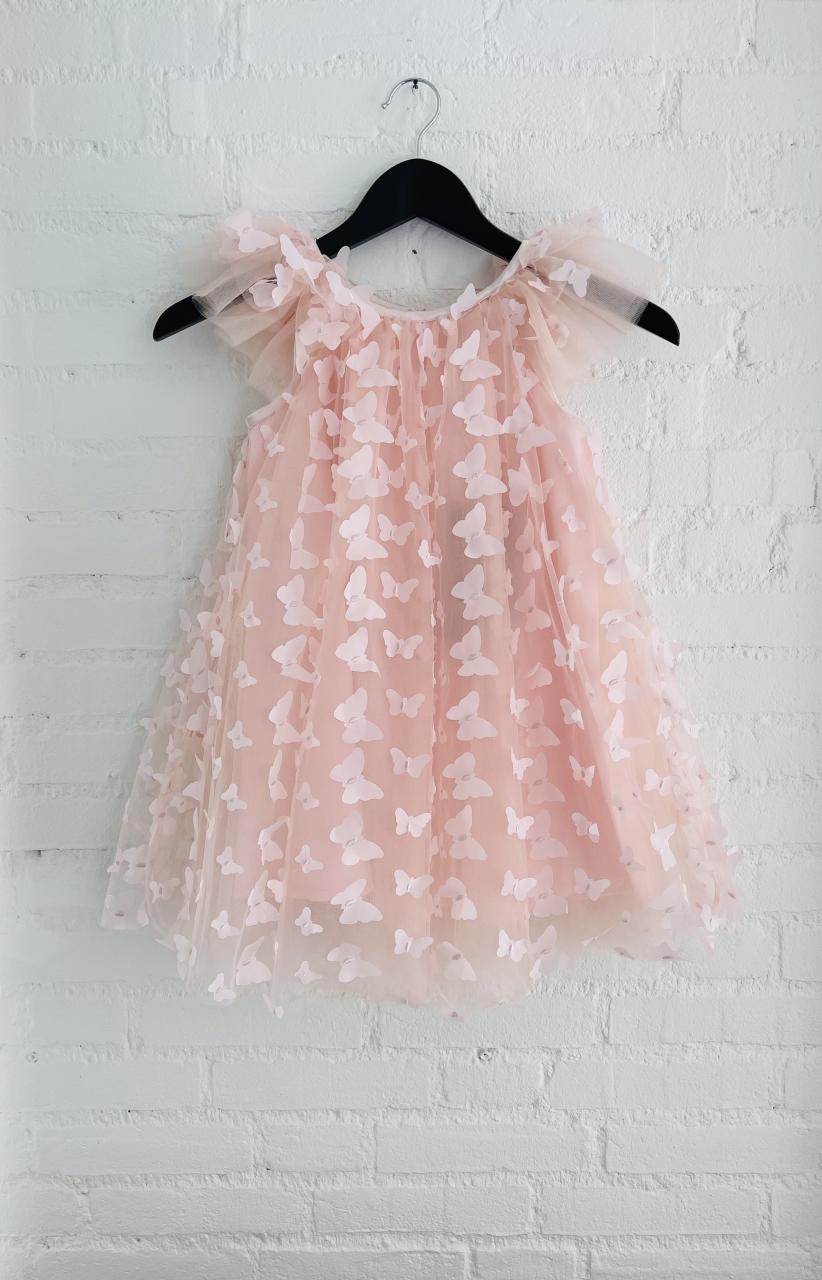 DOLLY by Le Petit Tom ® ALLOVER BUTTERFLIES FAIRY TUTU DRESS dollypink