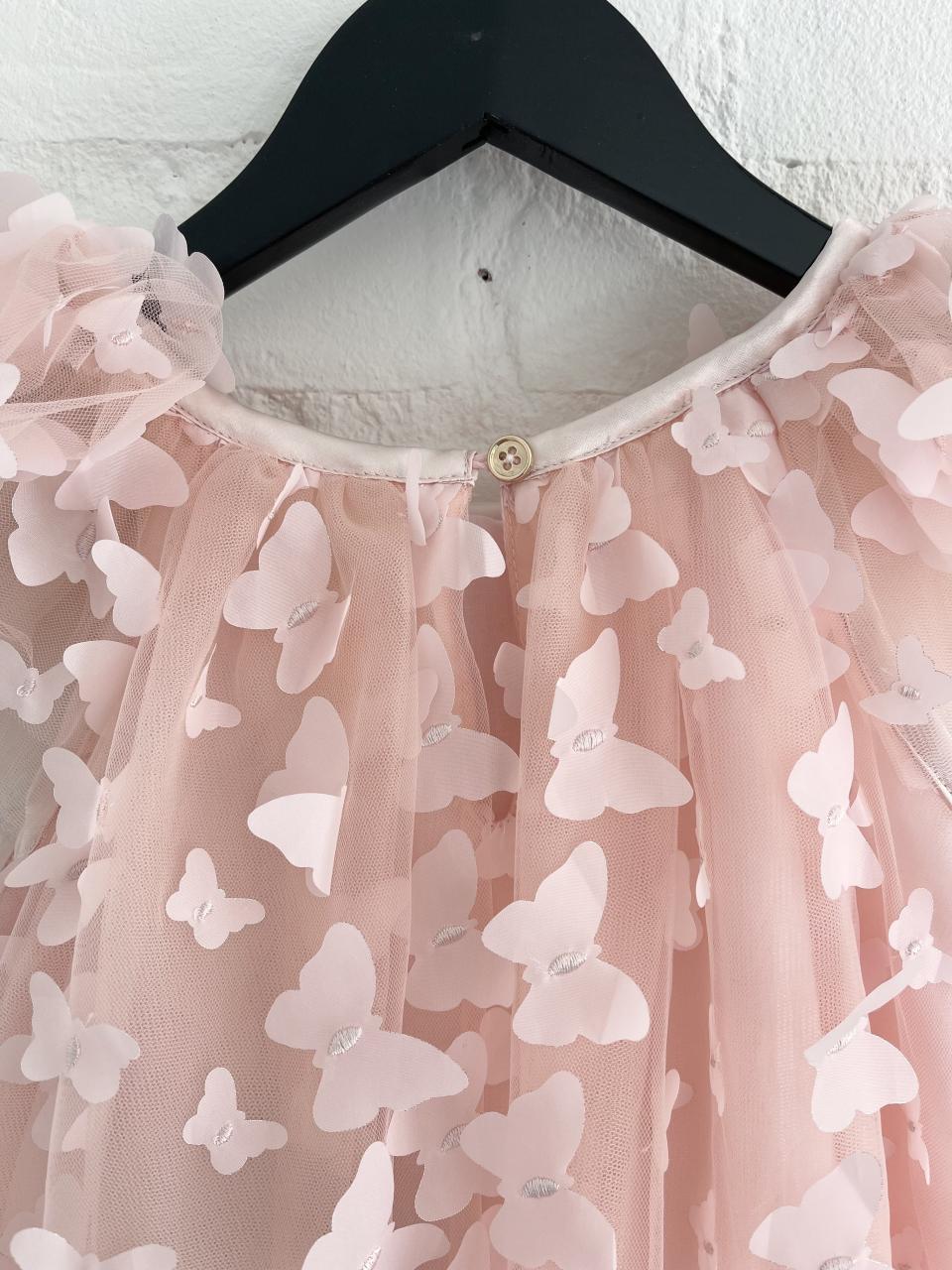 DOLLY by Le Petit Tom ® ALLOVER BUTTERFLIES FAIRY TUTU DRESS dollypink