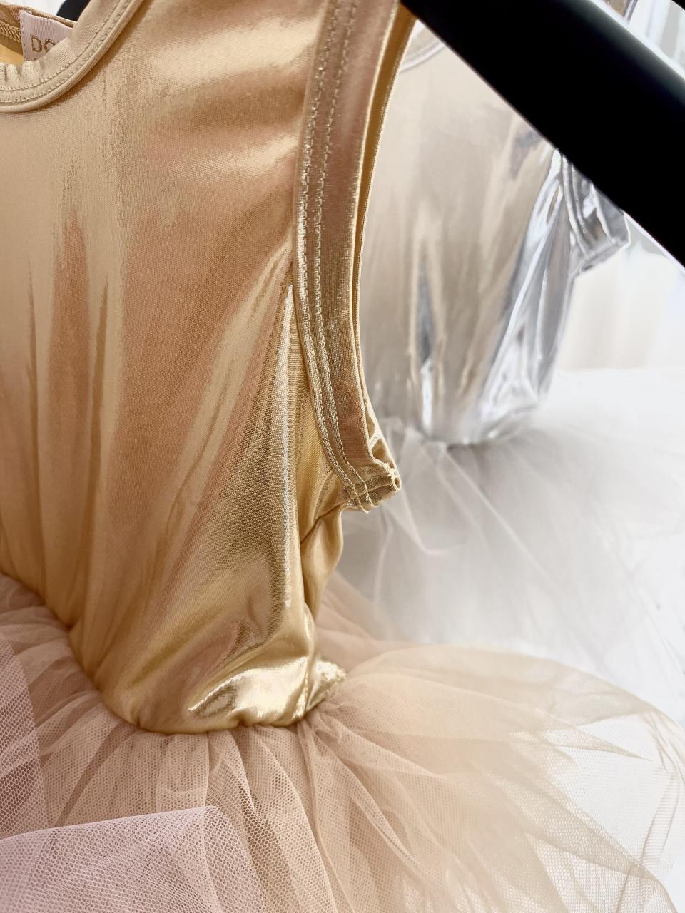 DOLLY TIMELESS METALLIC TUTU DRESS gold