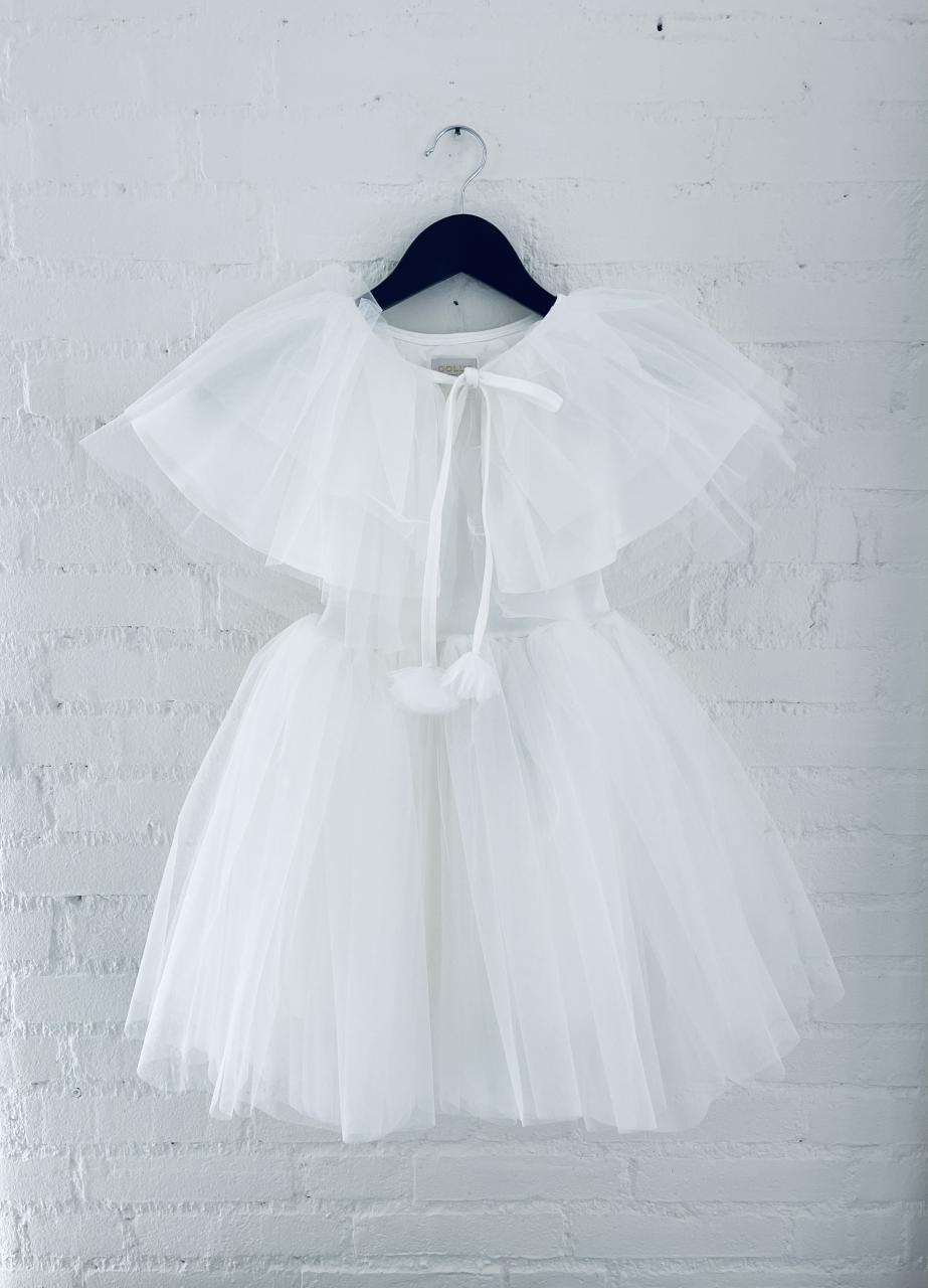DOLLY TULLE CAPE white