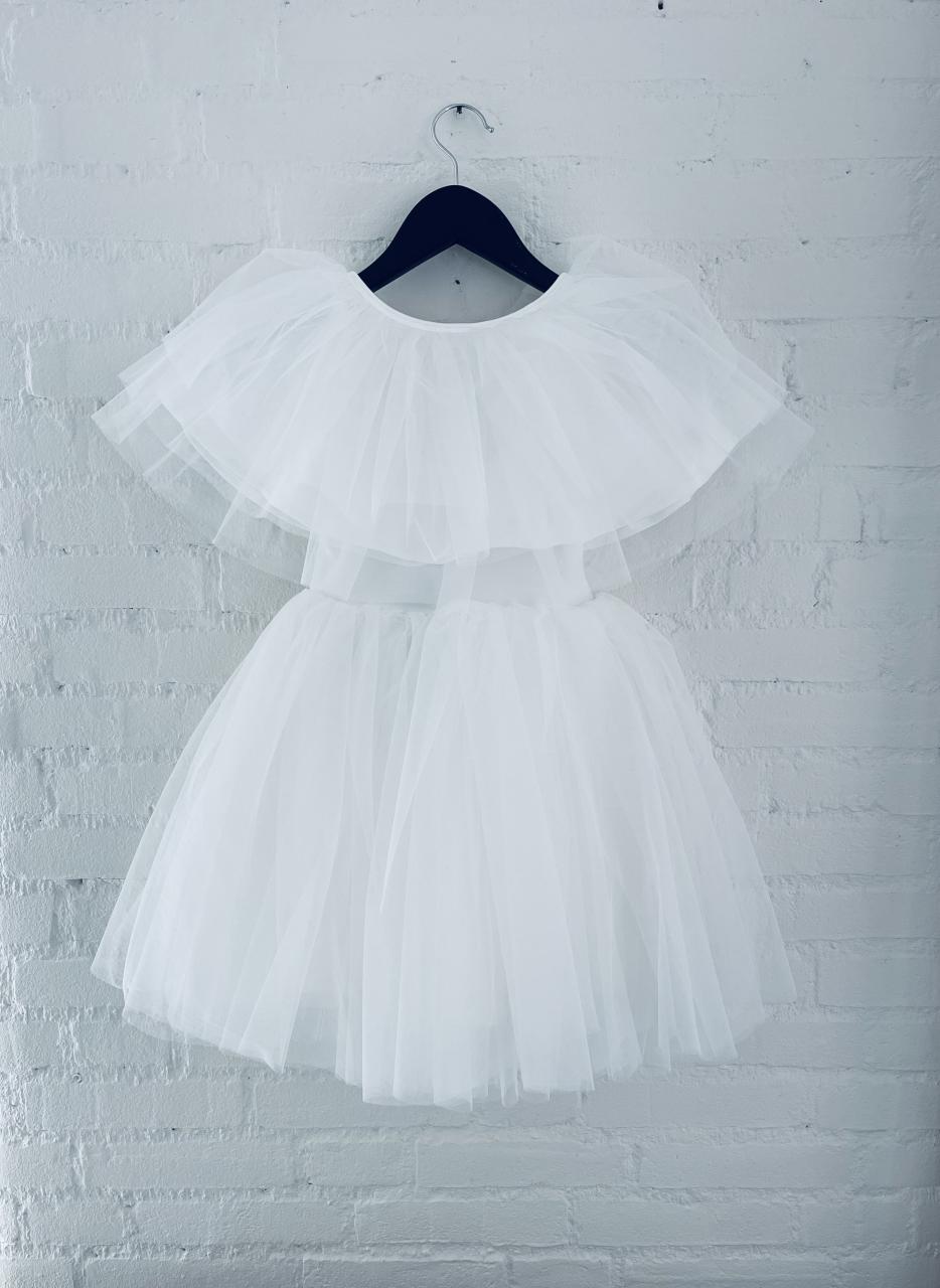 DOLLY TULLE CAPE white