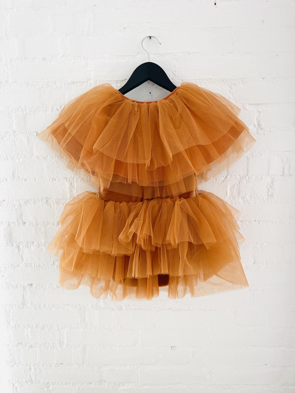 DOLLY TULLE CAPE caramel