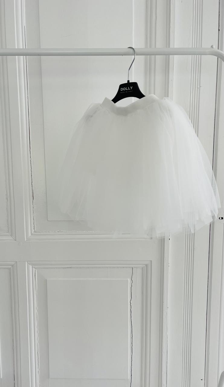 DOLLY CLASSIC TUTU WITH VELVET WAIST white