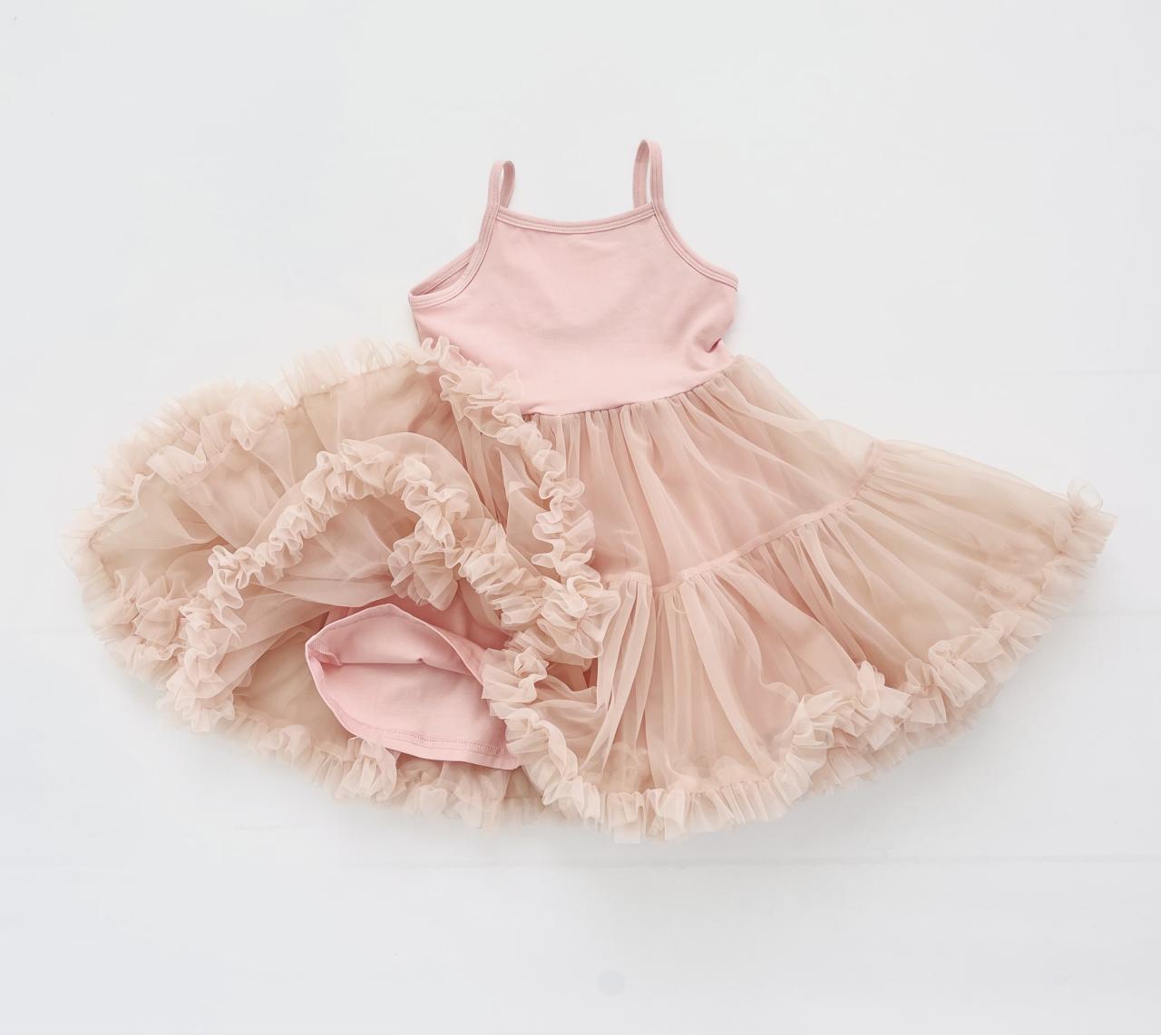 DOLLY PETTI SPAGHETTI PETTISKIRT TUTU DRESS ballet pink