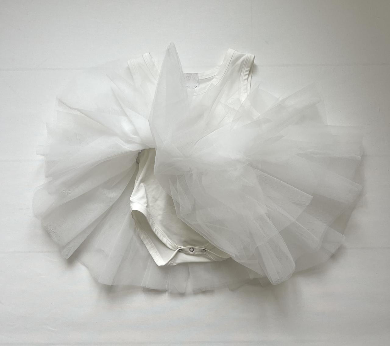 DOLLY TIMELESS COTTON TUTU DRESS white