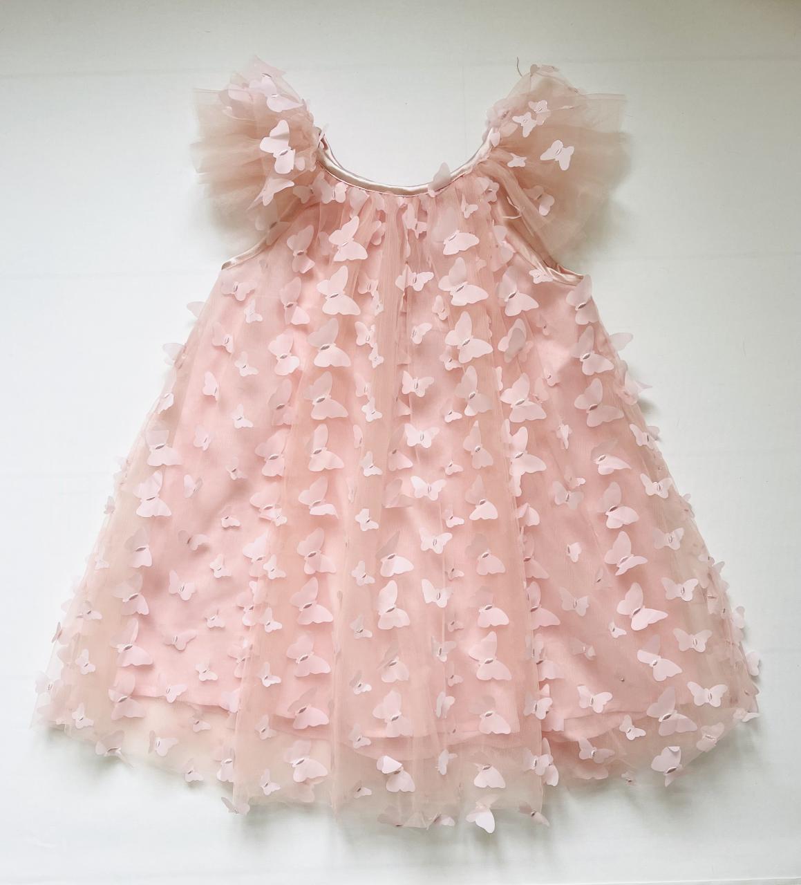 DOLLY by Le Petit Tom ® ALLOVER BUTTERFLIES FAIRY TUTU DRESS dollypink