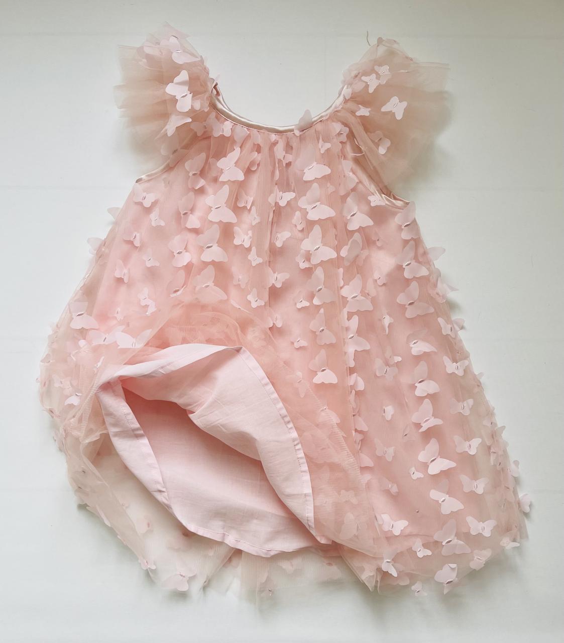 DOLLY by Le Petit Tom ® ALLOVER BUTTERFLIES FAIRY TUTU DRESS dollypink