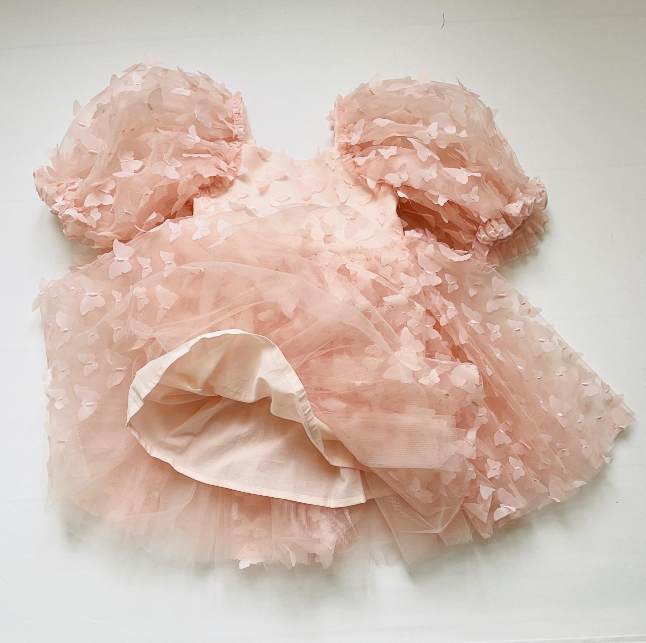DOLLY by Le Petit Tom ® ALLOVER BUTTERFLIES BABYDOLL DRESS dollypink
