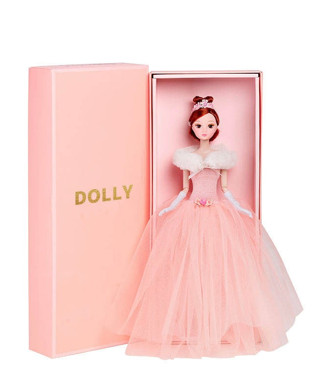 DOLLY® QUEEN DOLL WITH PINK TUTU DRESS - Bjd 12 joints 12 inch 30 cm 1/6 scale fashion doll