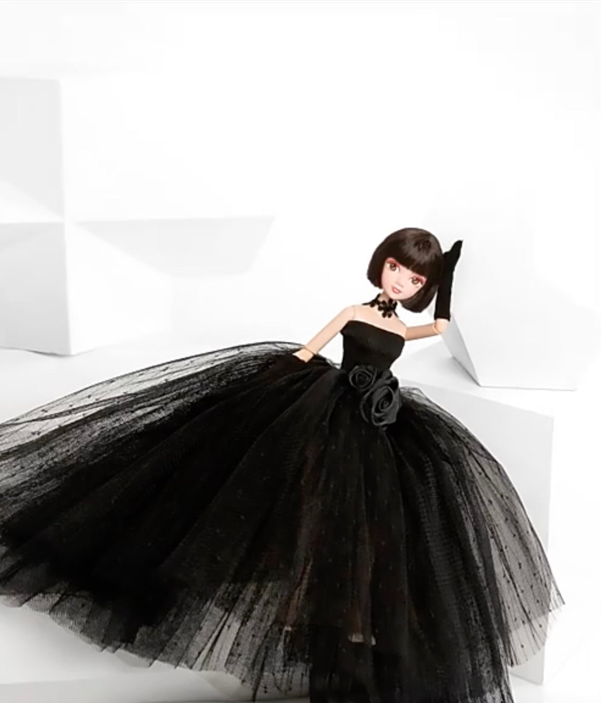 DOLLY® LITTLE BLACK DRESS DOLL WITH BLACK TUTU DRESS - Bjd 12 joints 12 inch 30 cm 1/6 scale fashion doll