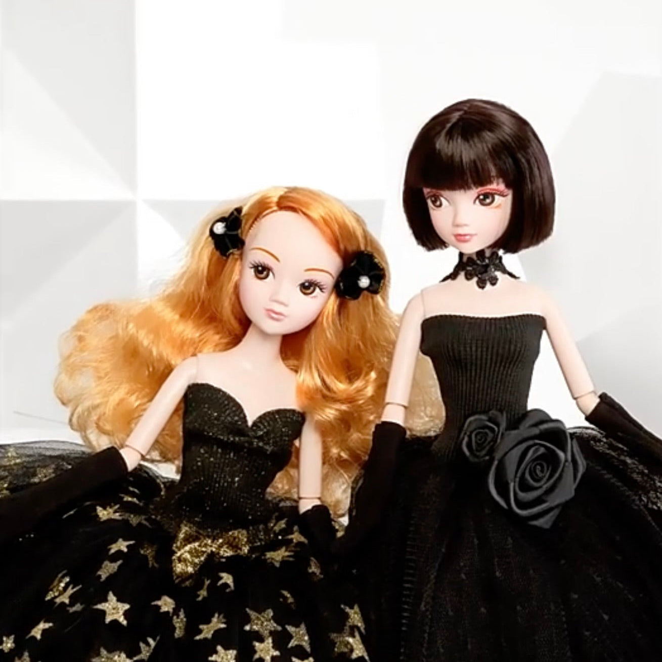 DOLLY® LITTLE BLACK DRESS DOLL WITH BLACK TUTU DRESS - Bjd 12 joints 12 inch 30 cm 1/6 scale fashion doll