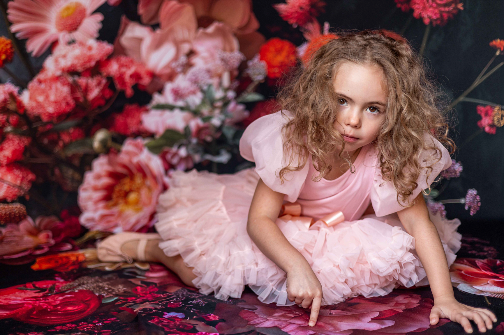 DOLLY by Le Petit Tom ® SHIRLEY TEMPLE pettiskirt rosa fresa