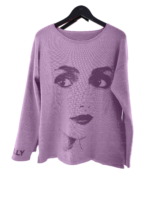 DOLLY Face Dorothy Lilac Violet Sweater