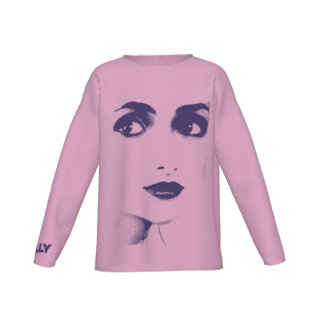 DOLLY Face Dorothy Lilac Violet Sweater
