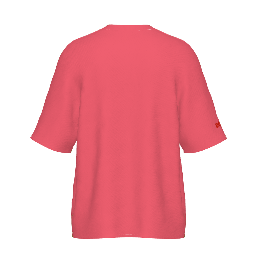 DOLLY Face Hotpink Red Crewneck Short Sleeve