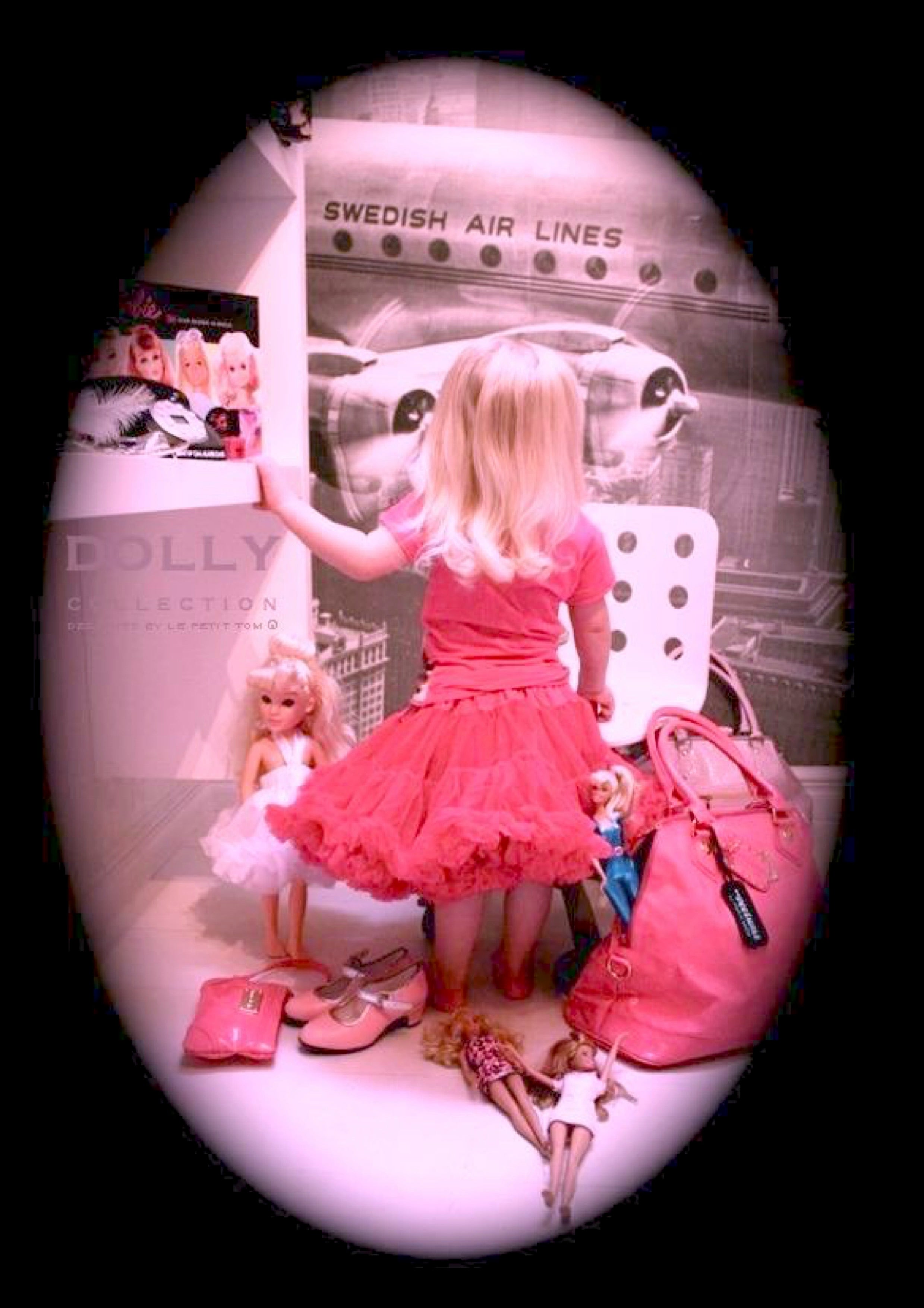 DOLLY by Le Petit Tom ® VINTAGE BARBIE pettiskirt barbiepink