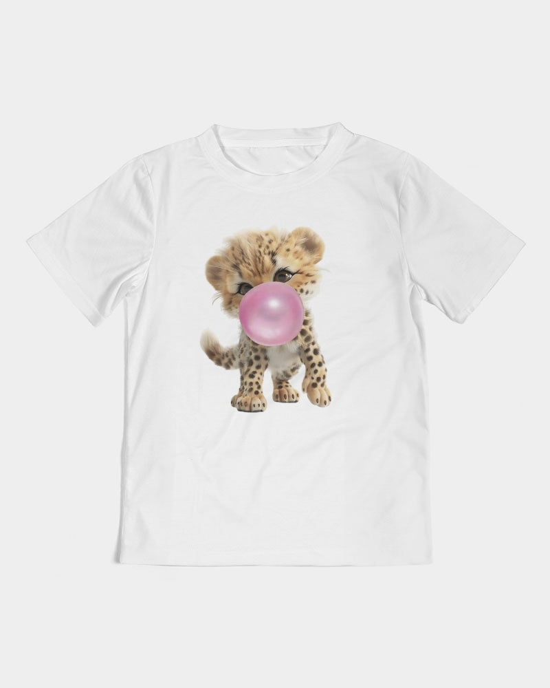 Pink Please! Bubblegum and a Baby Leopard please Kids All-Over Print Tee