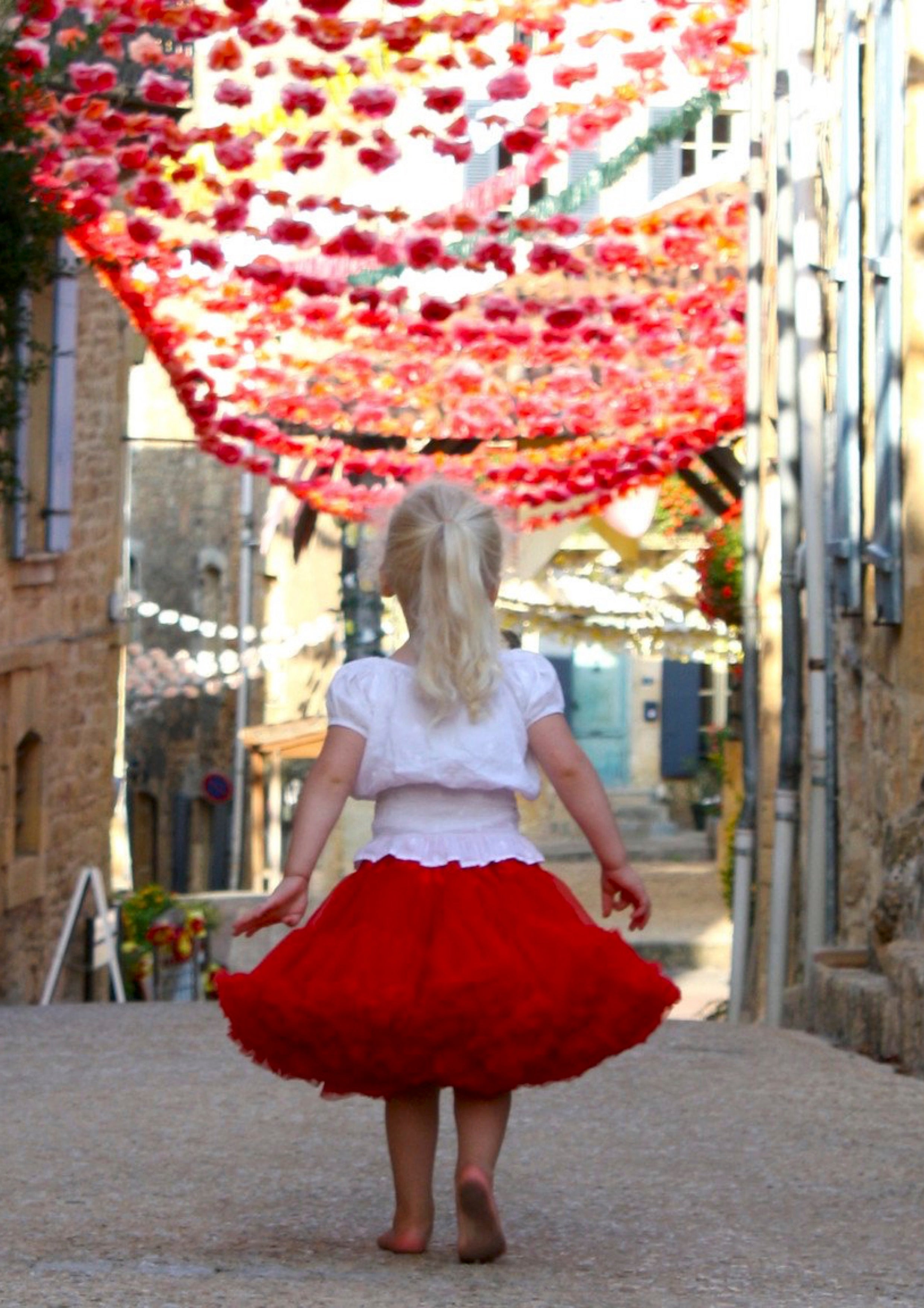 DOLLY by Le Petit Tom ® LITTLE RED RIDING HOOD pettiskirt red