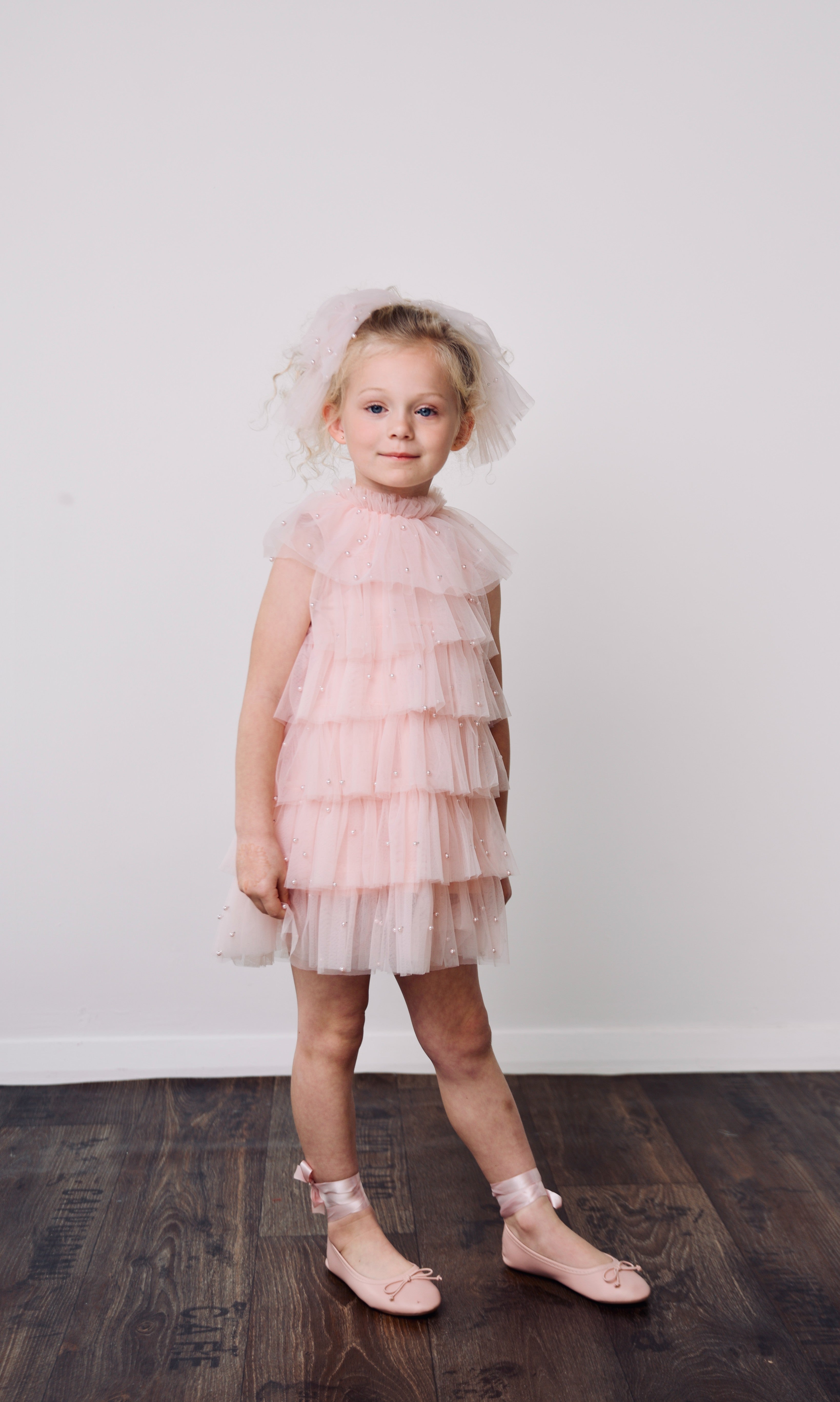 DOLLY® PEARL TUTULLY TIERED TULLE TUTU DRESS dollypink ⚪