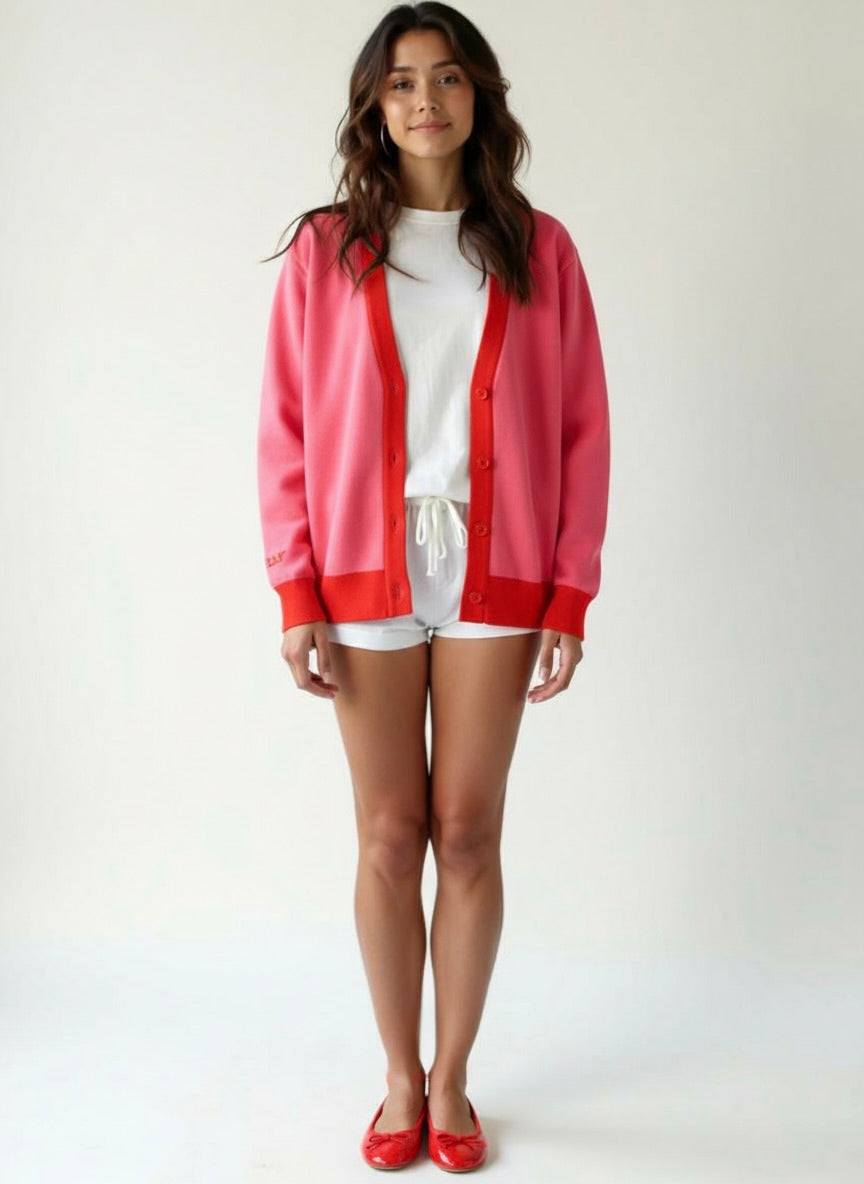 DOLLY Dorothy Hotpink Red Cardigan