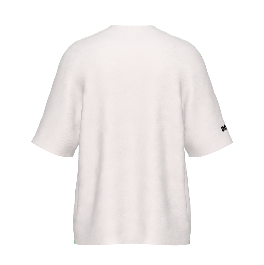 DOLLY Face White Black Crewneck Short Sleeve