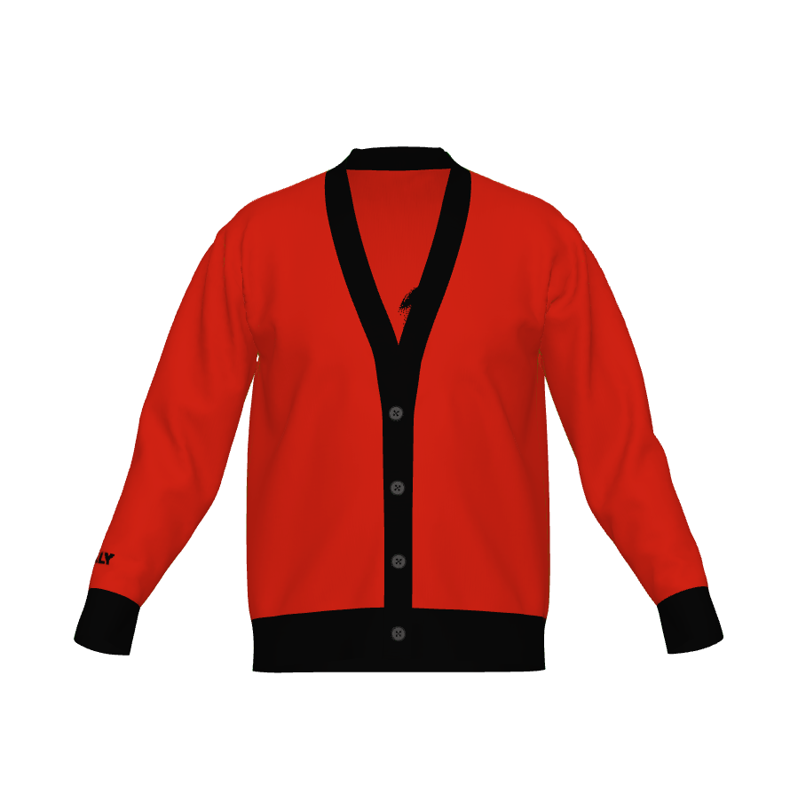DOLLY Dorothy Red Black Cardigan