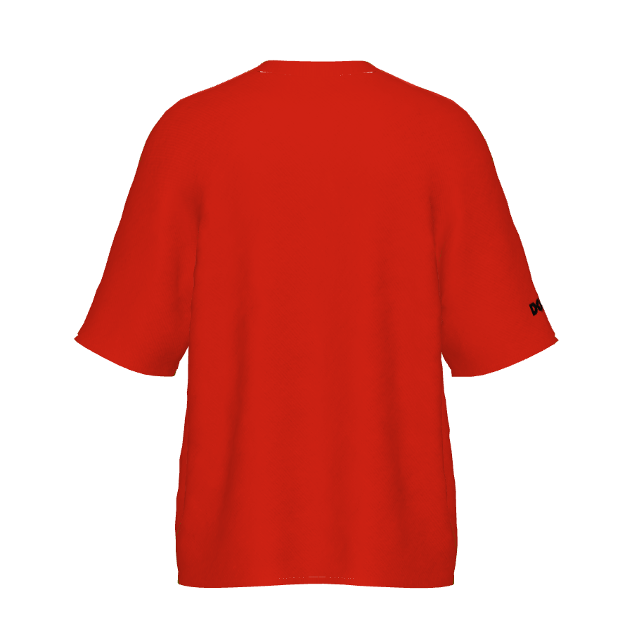 DOLLY Face Red Black Crewneck Short Sleeve