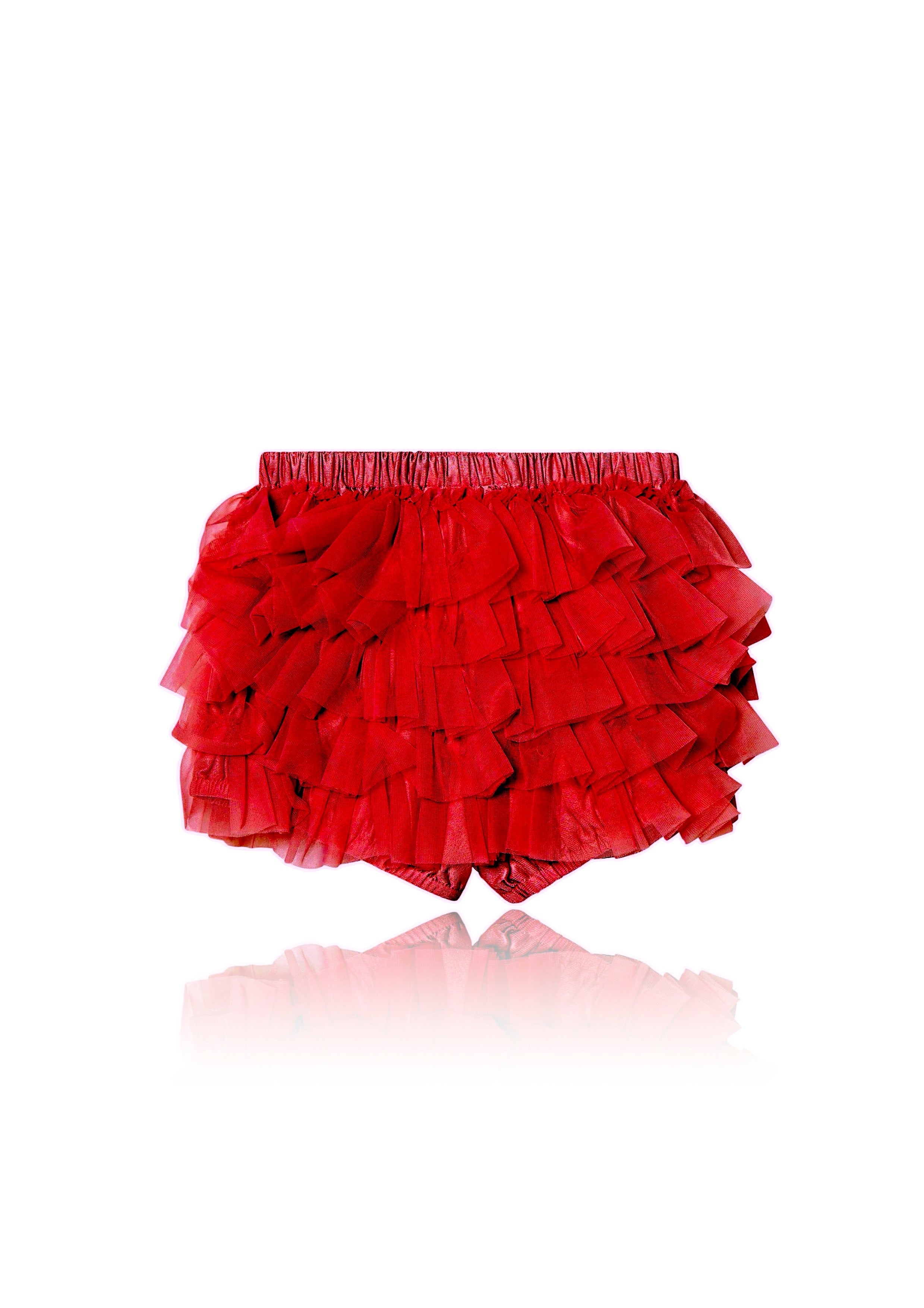 DOLLY by Le Petit Tom ® PANTALONES CON VOLANTES Tutu Bloomer rojo