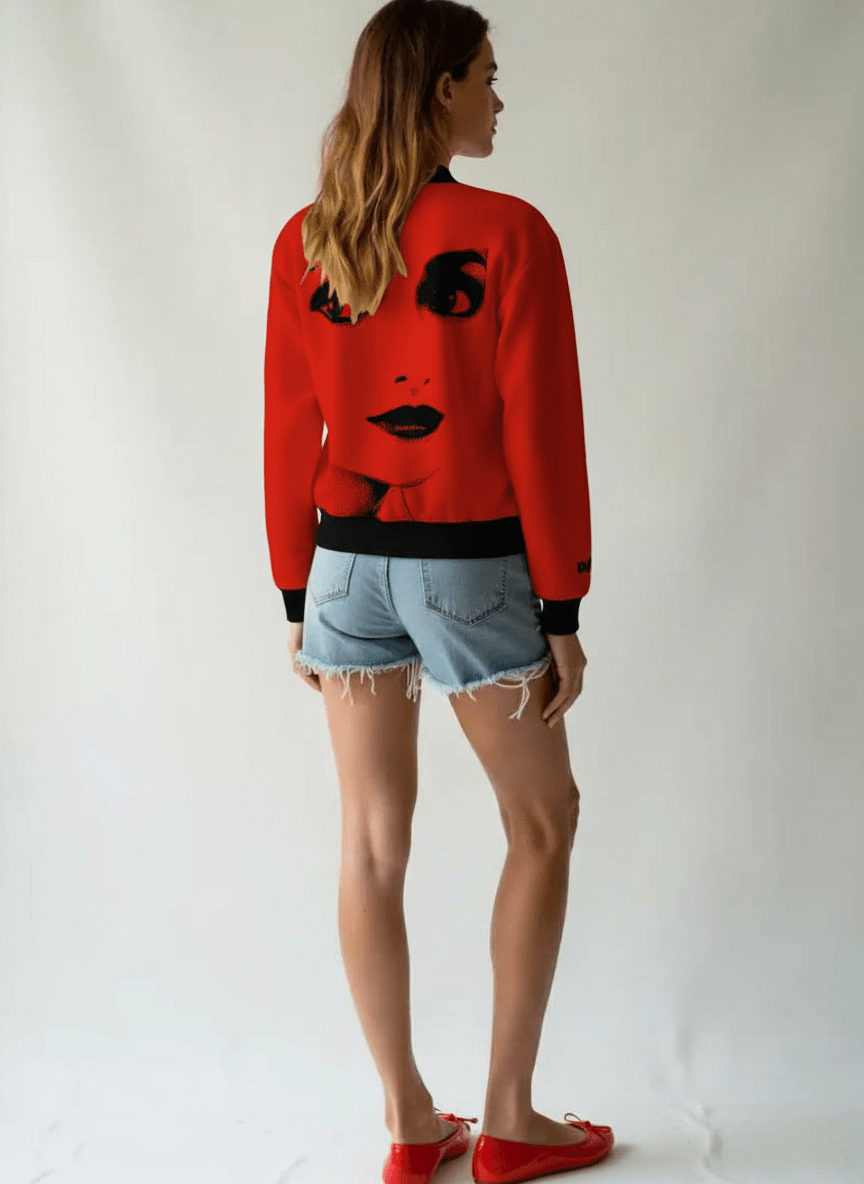 DOLLY Dorothy Red Black Cardigan
