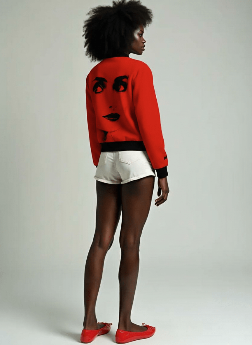 DOLLY Dorothy Red Black Cardigan