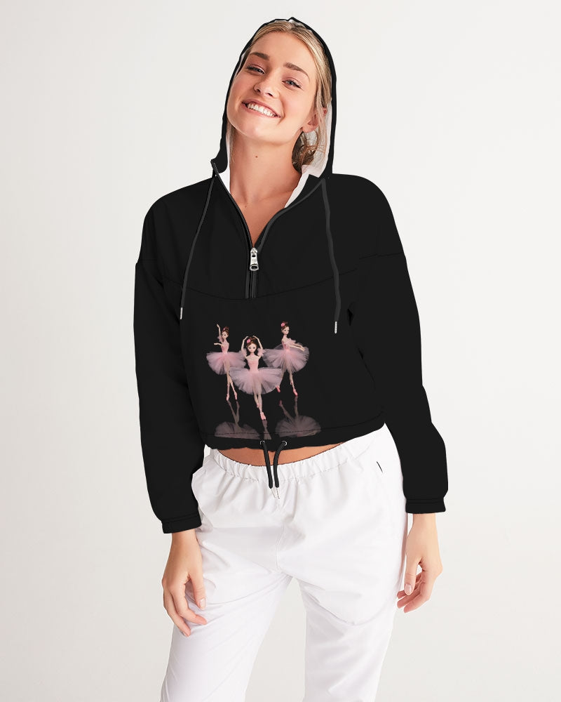 DOLLY ® Ballerina Dolls Pink Women's Cropped Windbreaker black