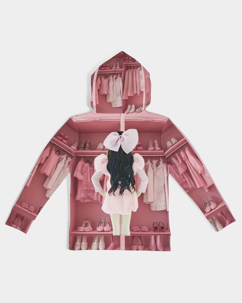 DOLLY WORLD BALLET PINK CLOSET Kids Hoodie