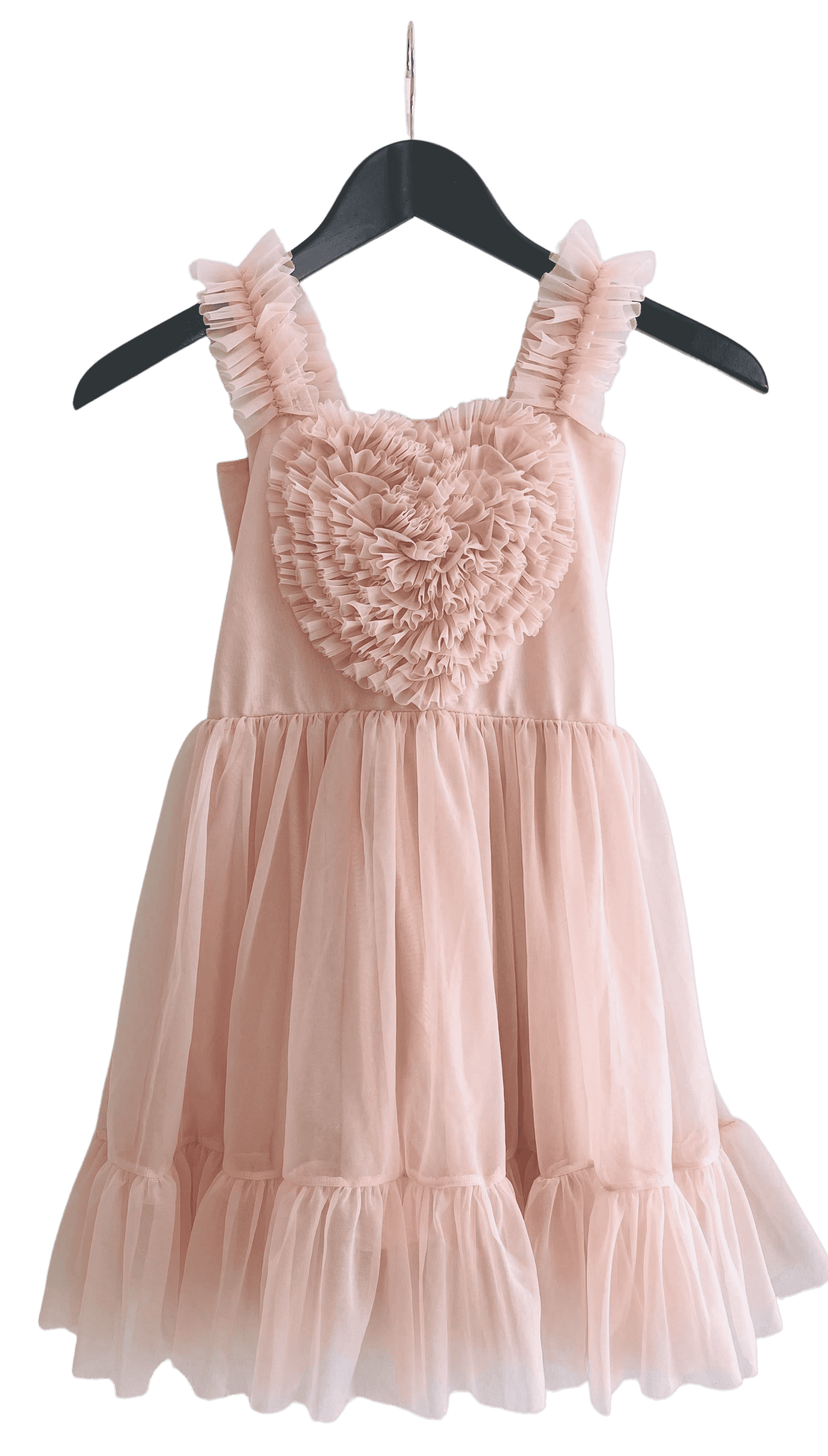 VESTIDO DE CORAZONES CON CORDONES EN LA ESPALDA DOLLY ♥ ballet pink