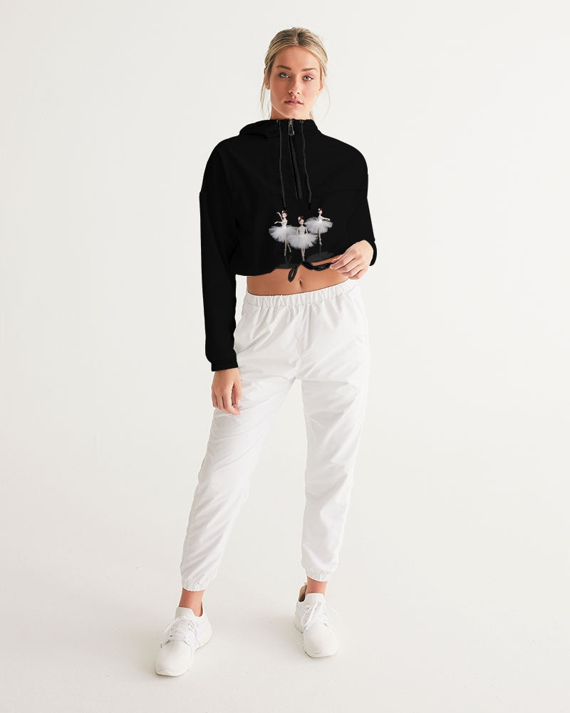 DOLLY ® Ballerina Dolls White Women's Cropped Windbreaker black