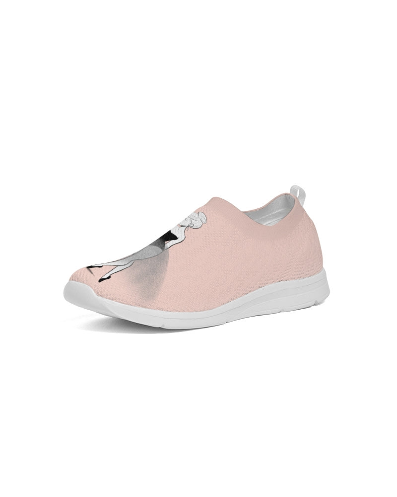 DOLLY DOODLING Ballerina Dolly pink Women's Slip-On Flyknit Shoe